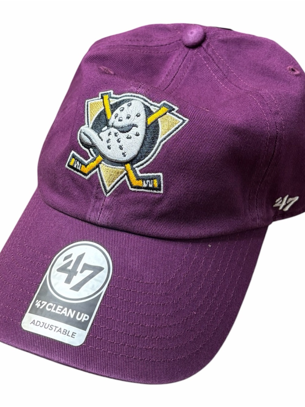 '47 Purple Hockey Mask Embroidered Logo Cap